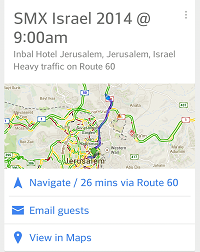 SMX appointment on Google Now